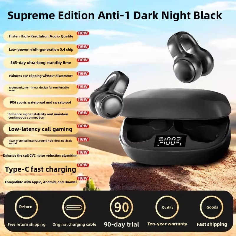 Clip-On Bluetooth Headphones