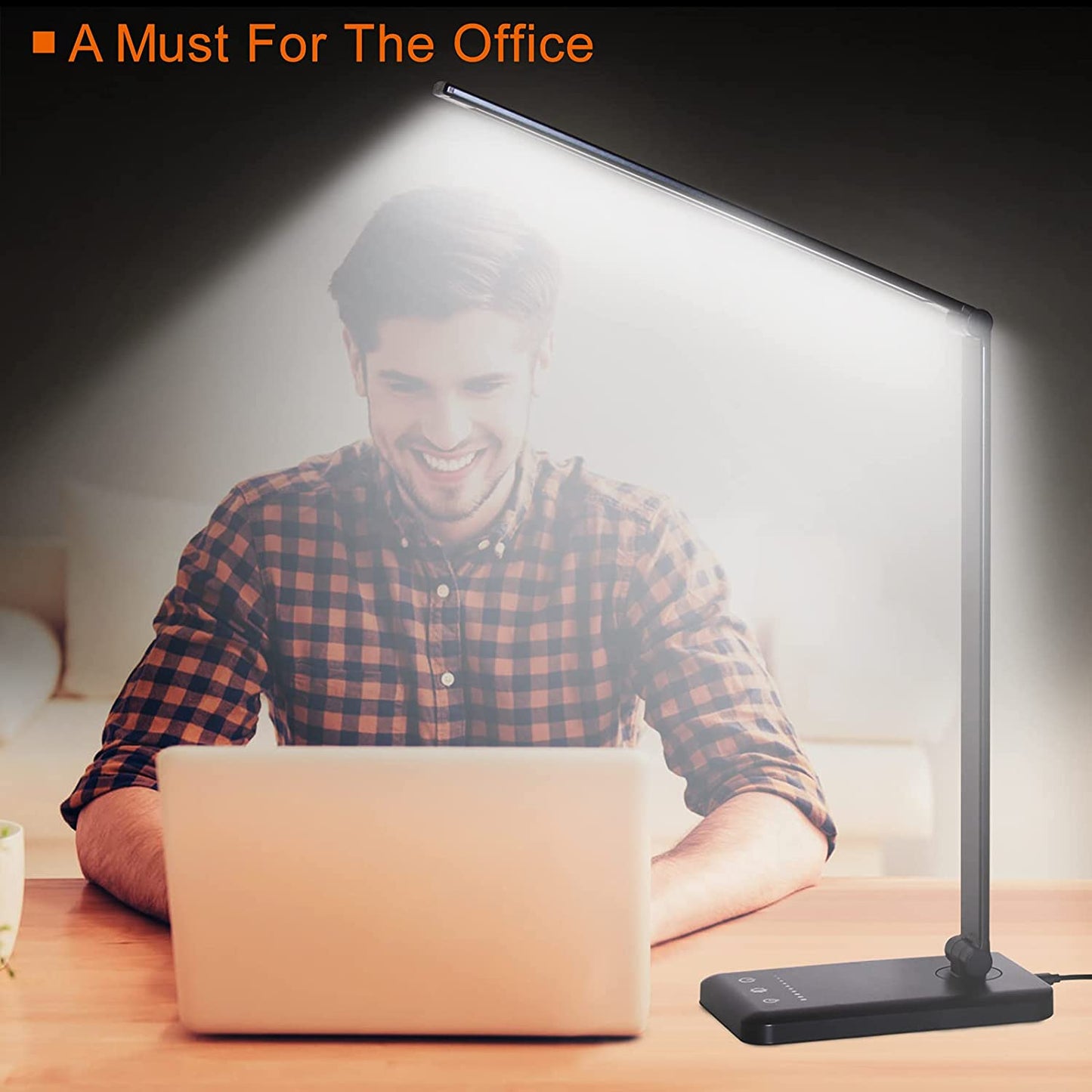 LED Flex Desk Lamp with Phone Charger