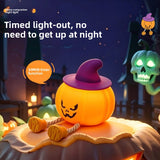 Halloween Pumpkin Silicone Touch Night Light
