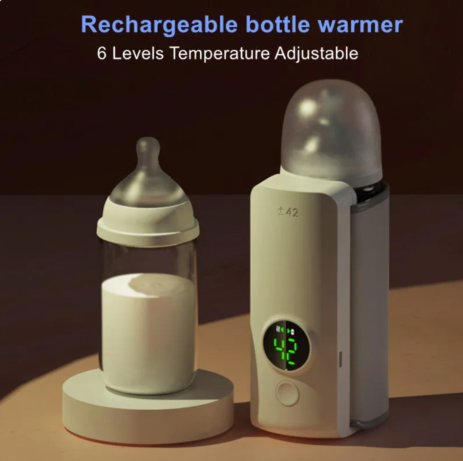 Portable Wireless Baby Bottle Warmer digital display model