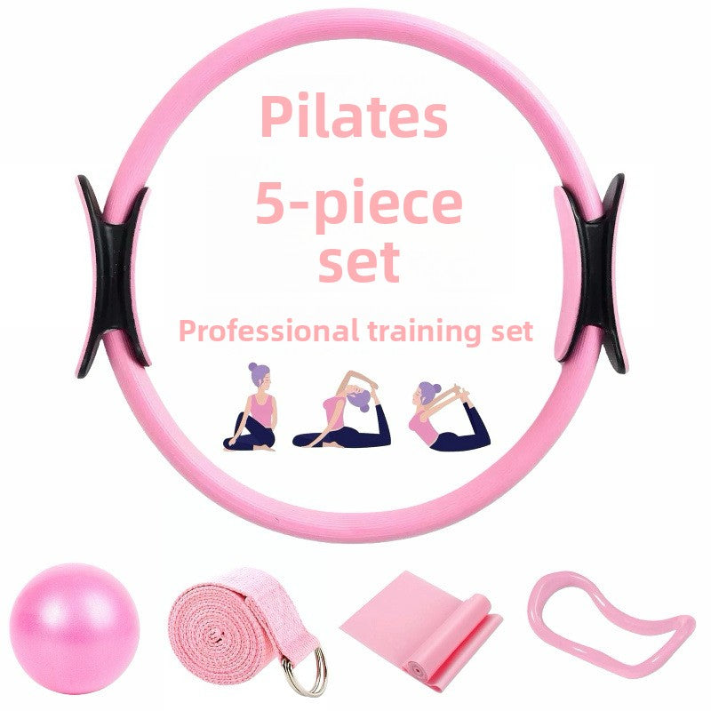 Multi-Piece Yoga Ring and Pilates Resistance Band Set