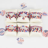 Red White Blue American Flag Bracelet