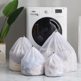 Pull-string fine-mesh laundry bag