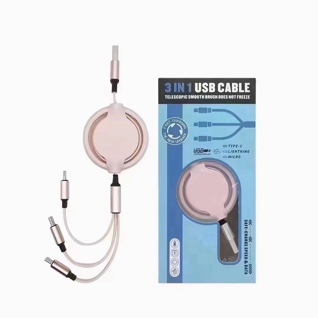 3-in-1 Multi Charging Data Cable for All Devices