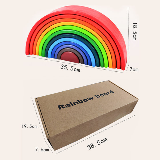 Creative Rainbow Wooden Building Blocks product image 4