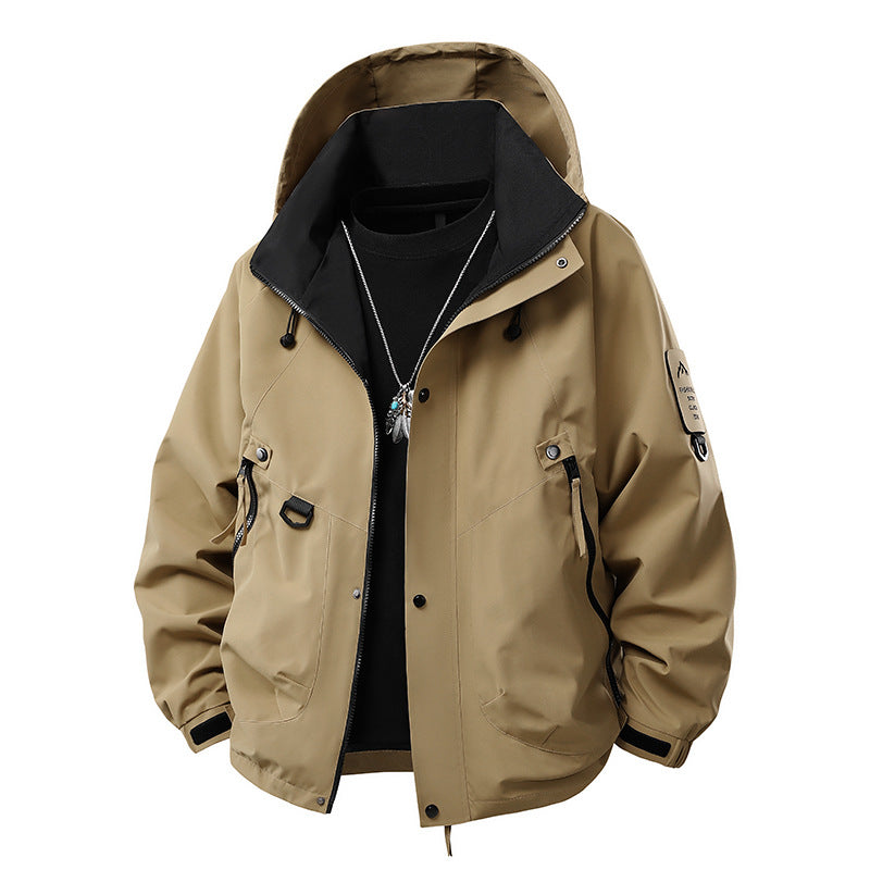 Mens Hooded Windproof Jacket