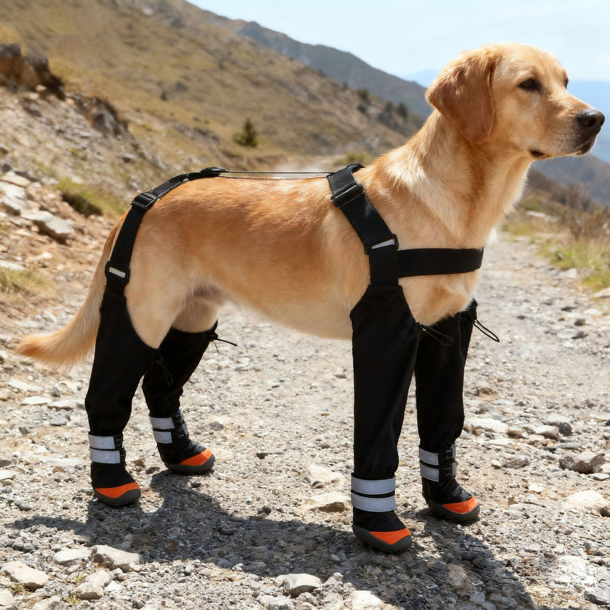 Pet Dog Shoes with Reflective Strips