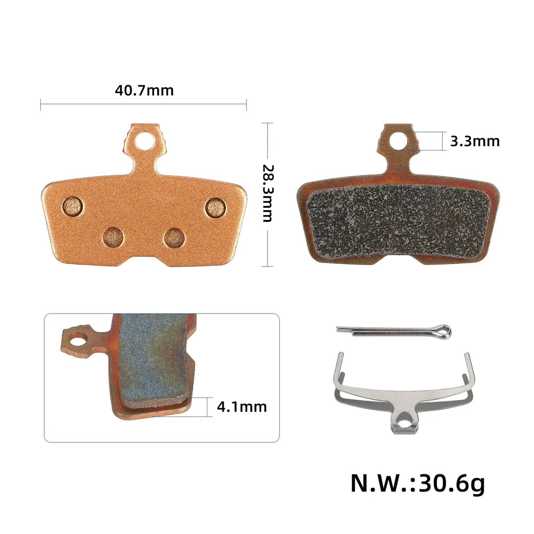 Bronze Sintered Brake Pads Disc Brake Pads product image 2