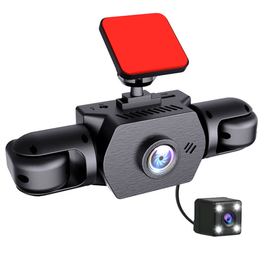 Four-Camera Vehicle Driving Recorder with 360-Degree View