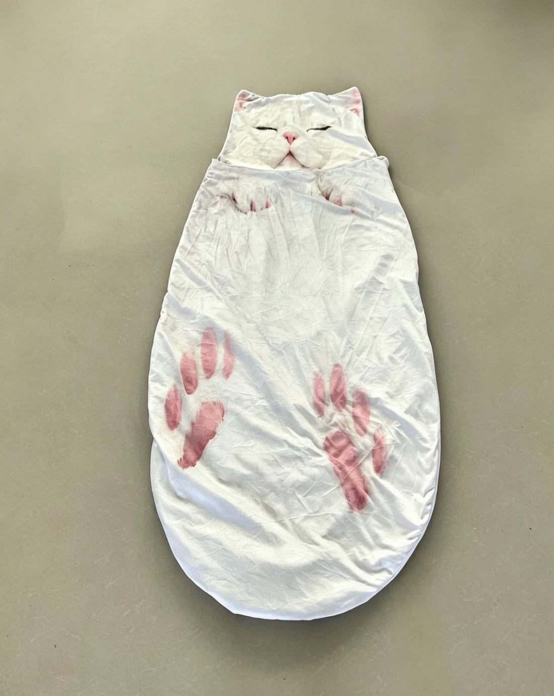 Winter adult plush cat sleeping bag