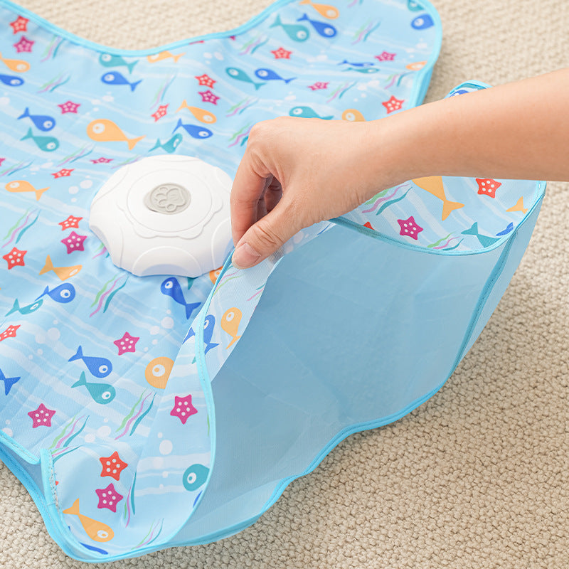 Interactive Automatic Cat Toy Hide and Seek Cover with Replaceable Teaser Wand