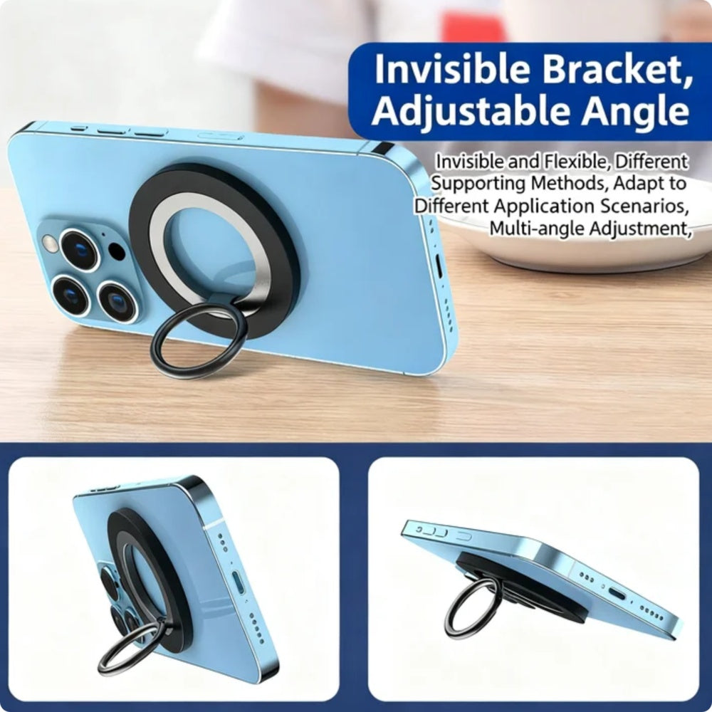 MagSafe phone holder metal ring accessory close-up