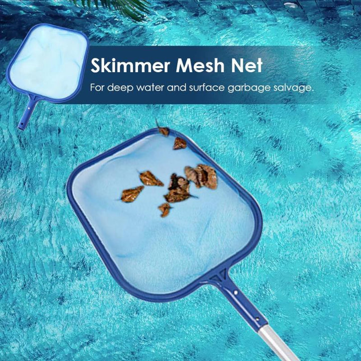 Skimmer net frame and pole connection detail