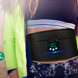 Waist massager worn around the midsection