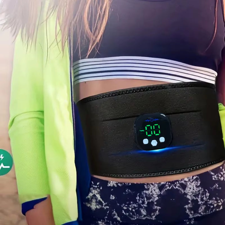 Waist massager worn around the midsection