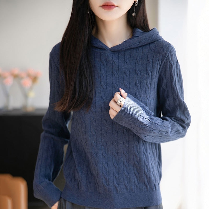 Loose-fitting pullover bottoming shirt