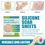 Silicone scar repair patch packaging front view