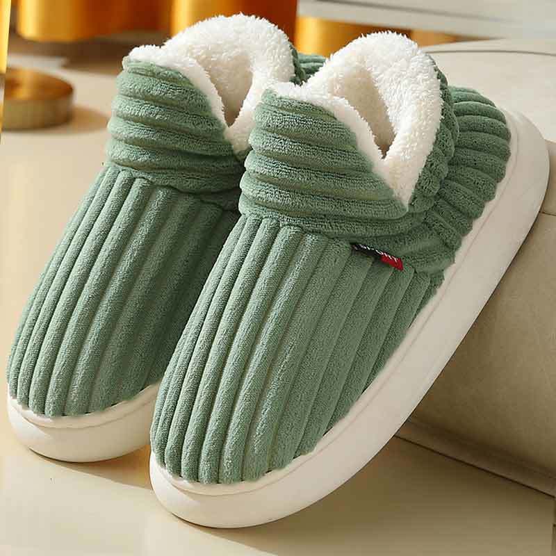 Men's and Women's Thick Bottom Anti-Slip Warmth-Resistant Household Slippers