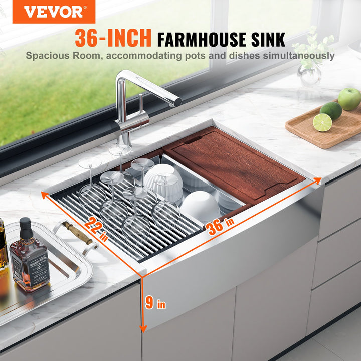Farmhouse sink apron front detail close-up