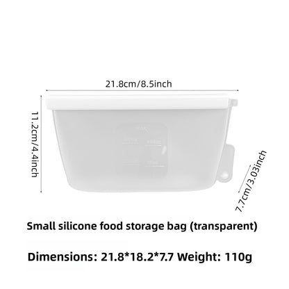 Food-grade vertical silicone fresh-keeping bag