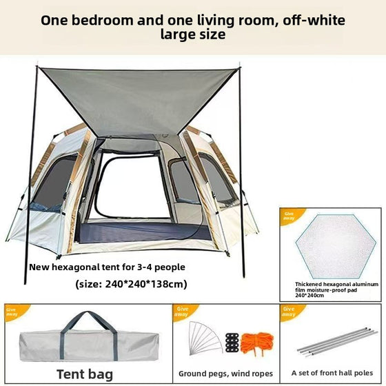 Automatic Pop-up Hexagonal Camping Tent Camping Shelter & Sleep product image 6