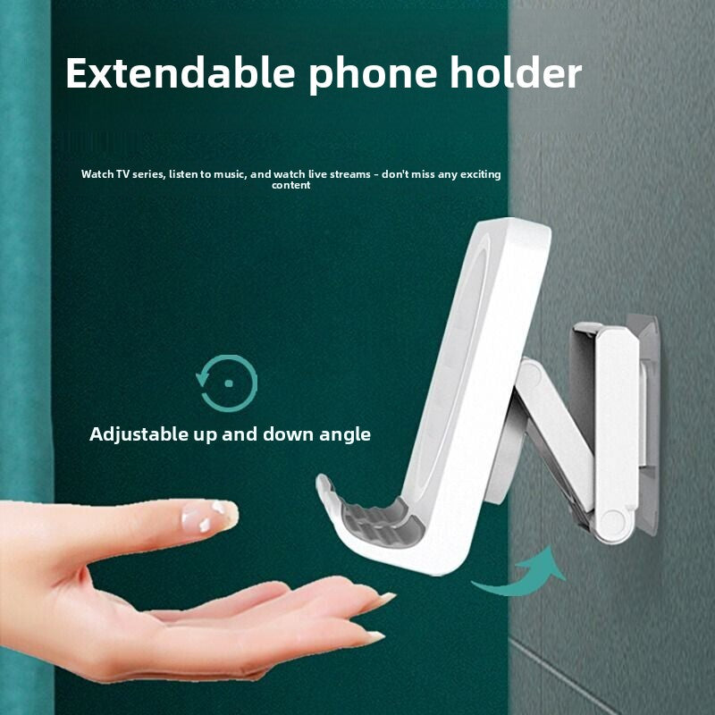 Wall-mounted mobile phone rack