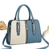 Color-Blocking Women Handbag Large Tote