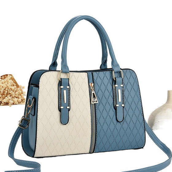 Women's color-block quilted handbag, photo 5