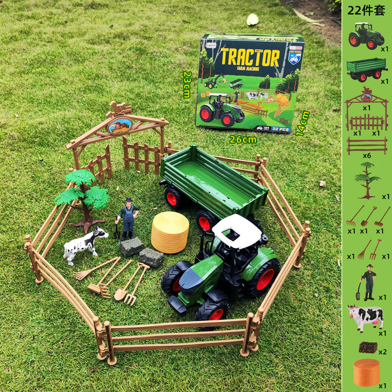 Remote Control Farm Tractor Toy Set