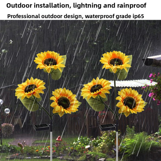 Solar Powered Sunflower Garden Lights Outdoor & Pond Lighting product image 4
