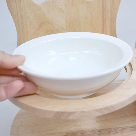 Bamboo Pet Feeder Stand with Ceramic Bowls