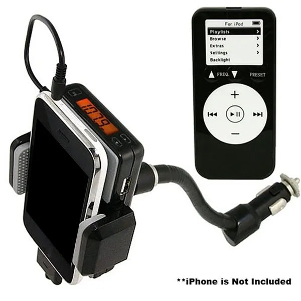 FM transmitter LED frequency display, side view