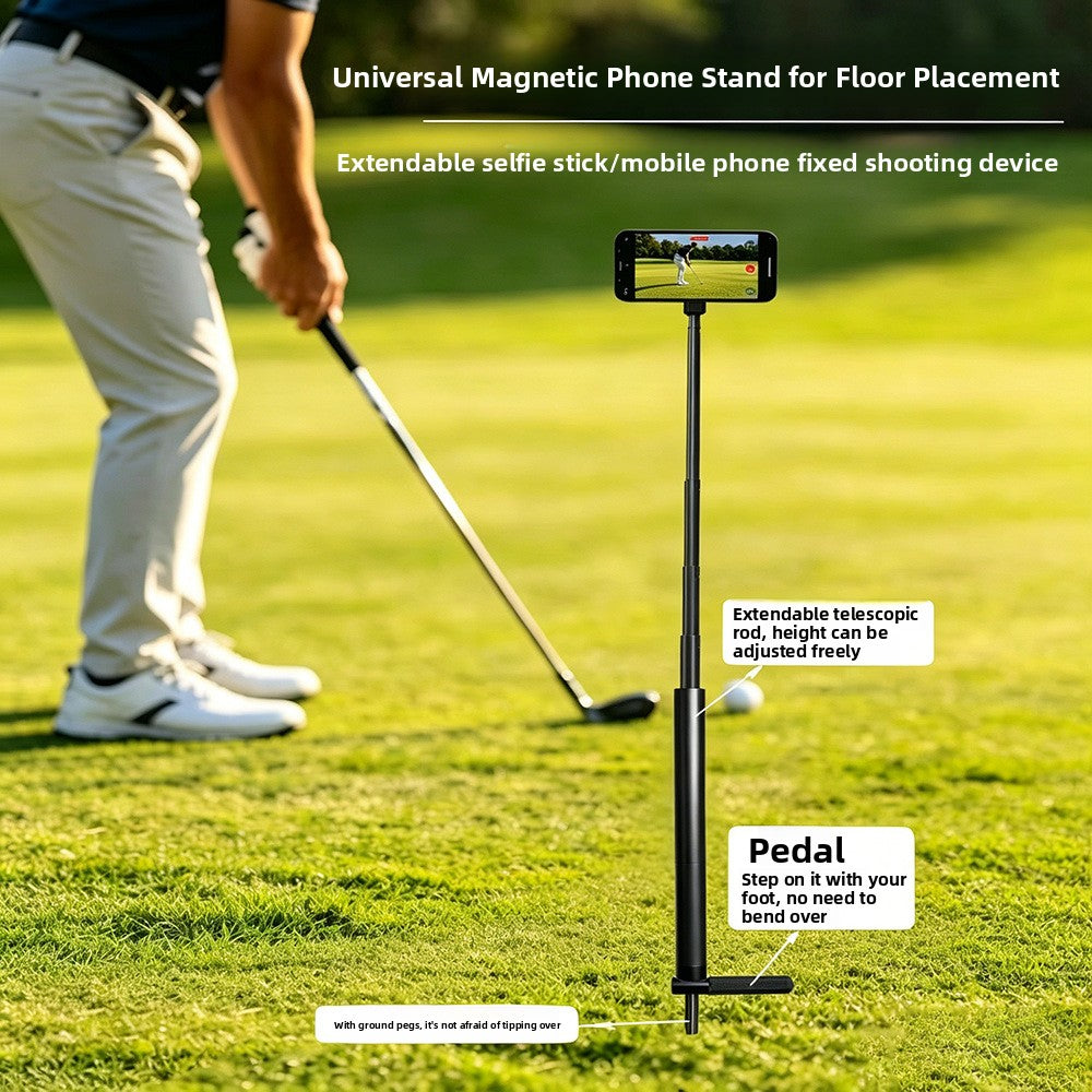 Universal Foot-Operated Phone Stand Tripod with Magsafe