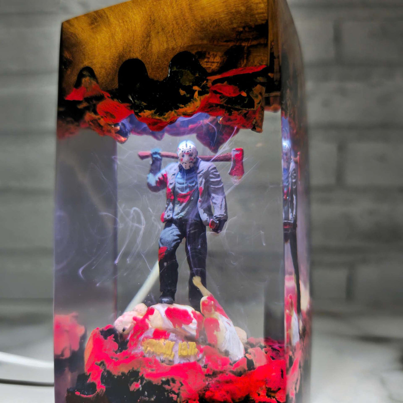 Horror Character Epoxy Resin Desktop Lamp