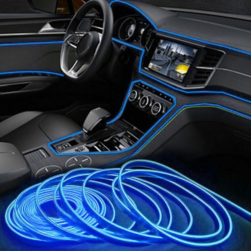 2M Blue LED Car Interior Ambient Strip Light