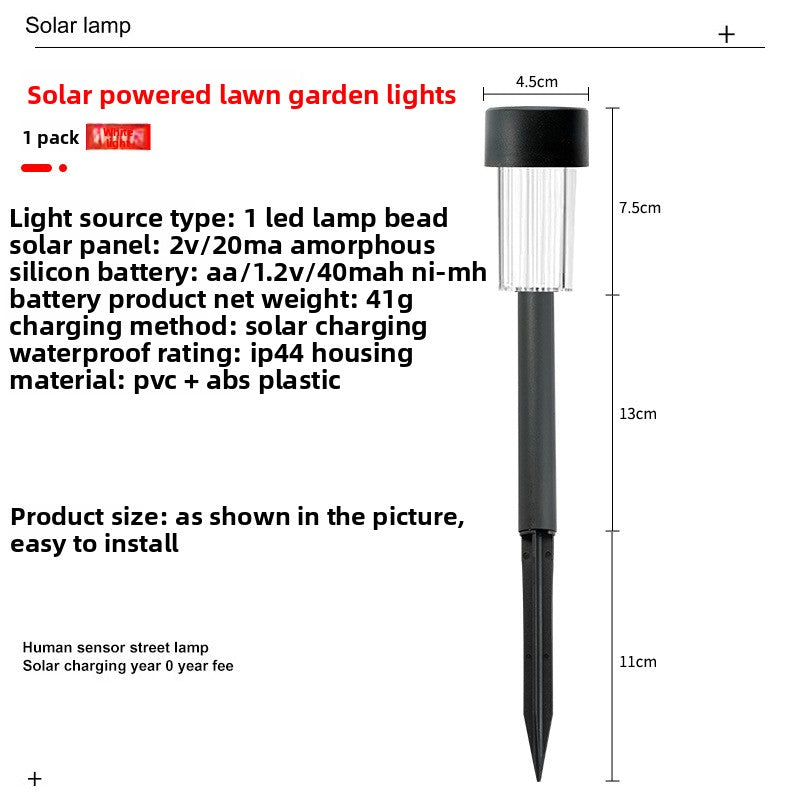 Solar Powered Outdoor Garden Light