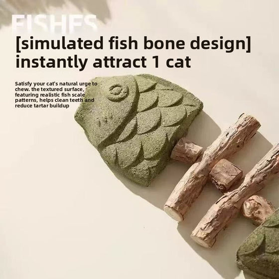 Catnip Fish Bone Chew Toy for Dental Play Accessories product image 2