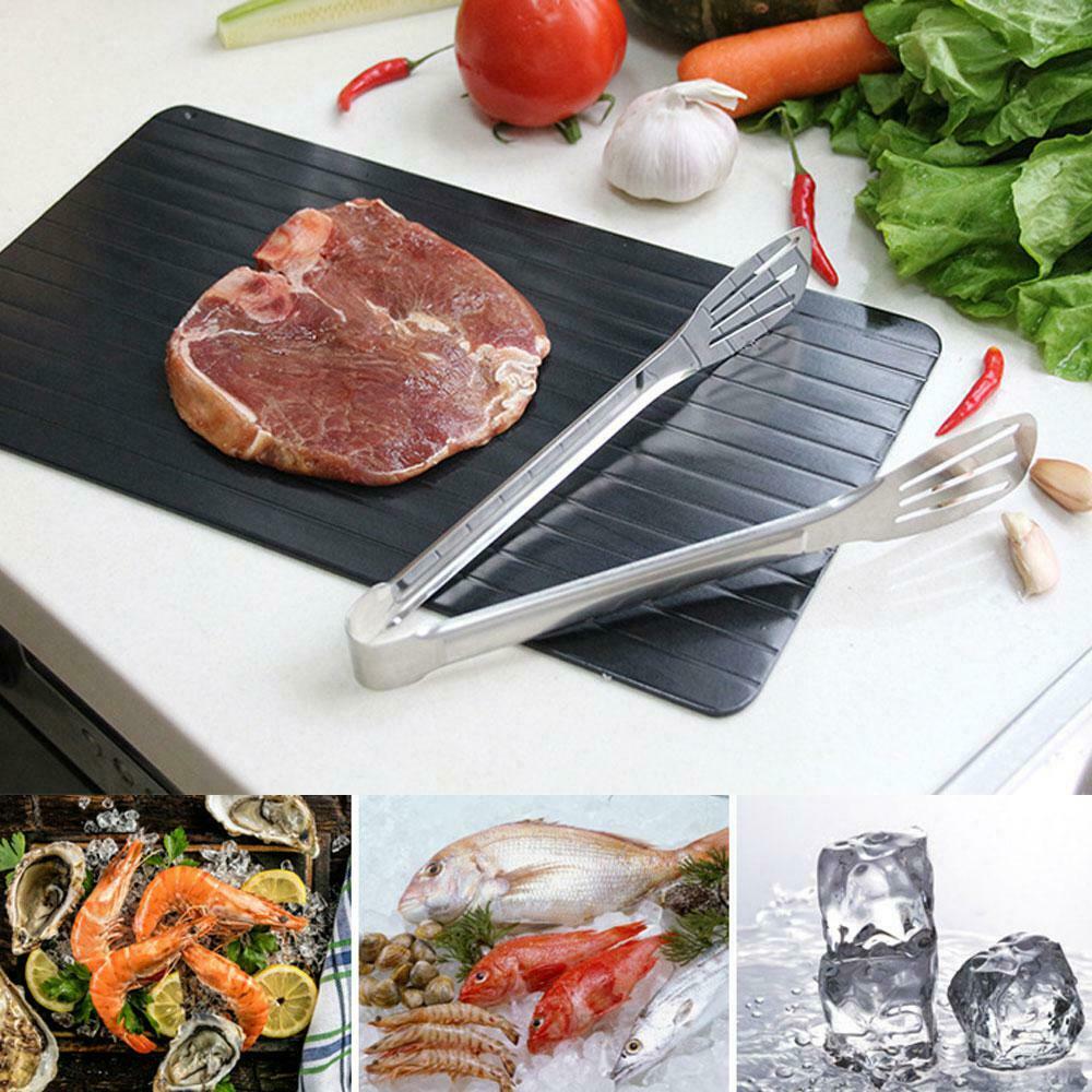 Fast defrost tray quick thaw plate