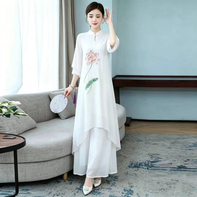 Dress chiffon pants