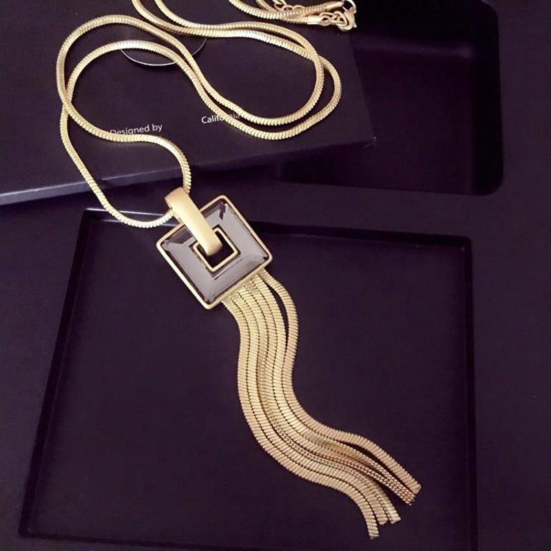 Long Necklace, Sweater Necklace, Accessory Necklace - Image 3