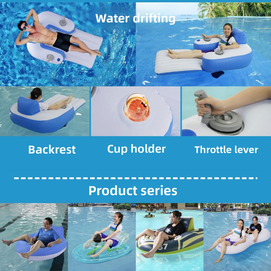 Inflatable Electric Floating Chair with Propeller product image 4