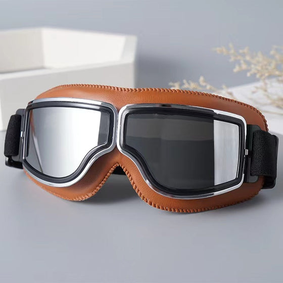 Vintage Motorcycle Riding Goggles Cycling product image 1
