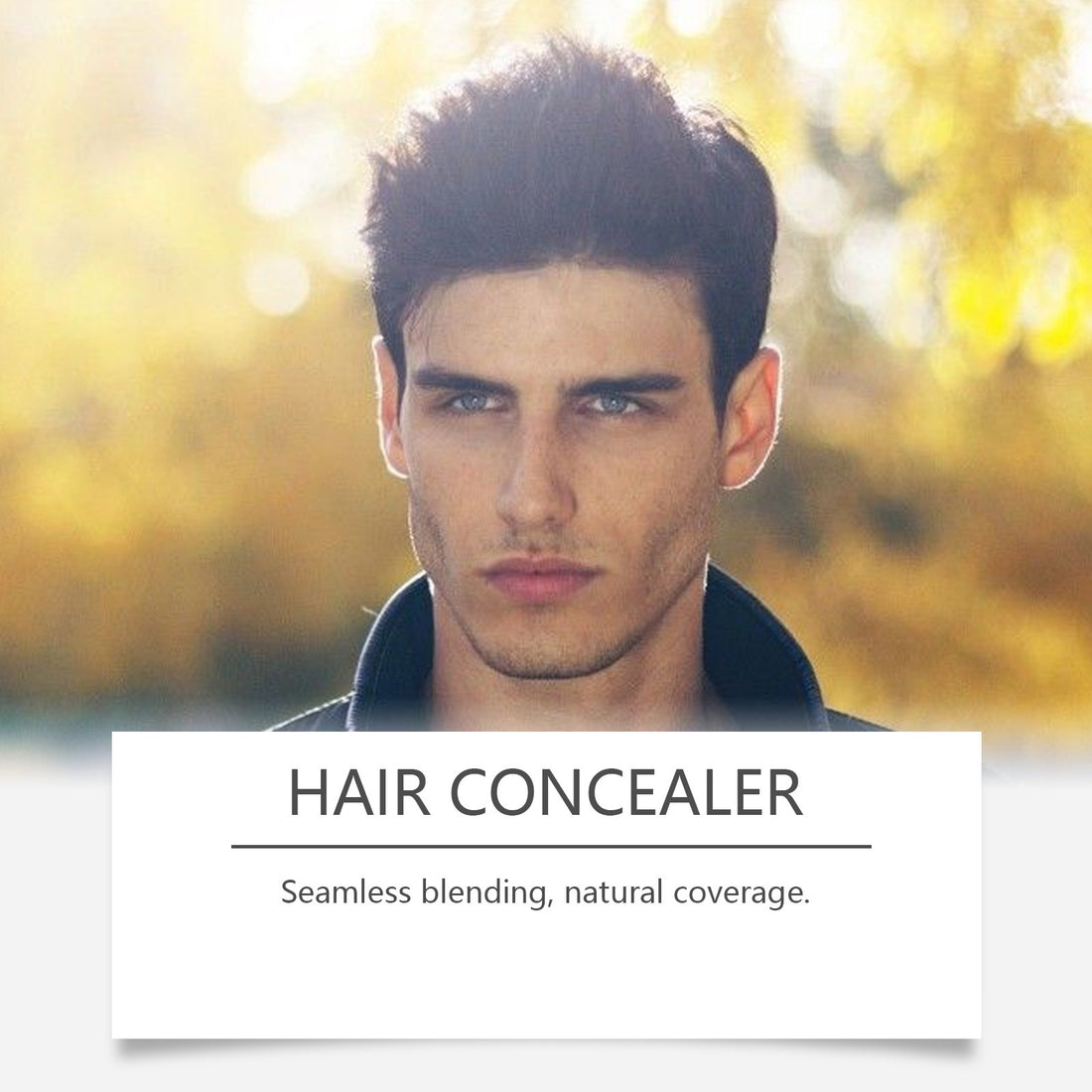 Brown scalp concealer hair seam fluffy high cranial top gentle nourishing Shine Hair Care