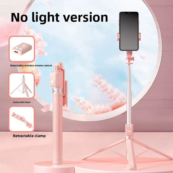 Telescopic Bluetooth Selfie Stick with Tripod and Fill Light Phone Accessories product image 5