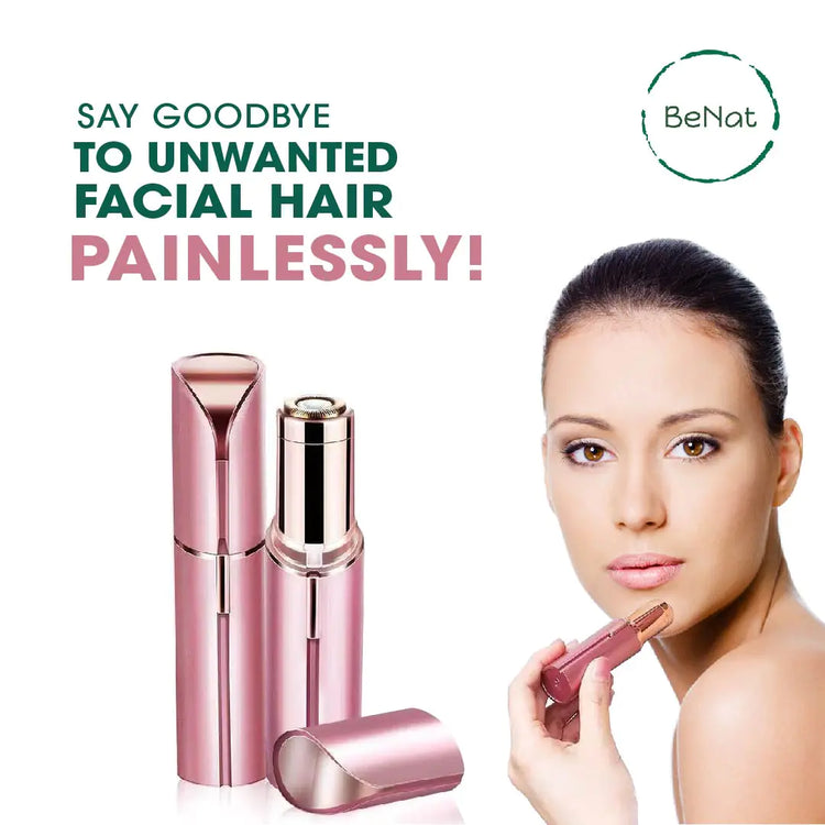 Facial Hair Remover for Women — Painless LED Trimmer, USB Rechargeable - Image 1