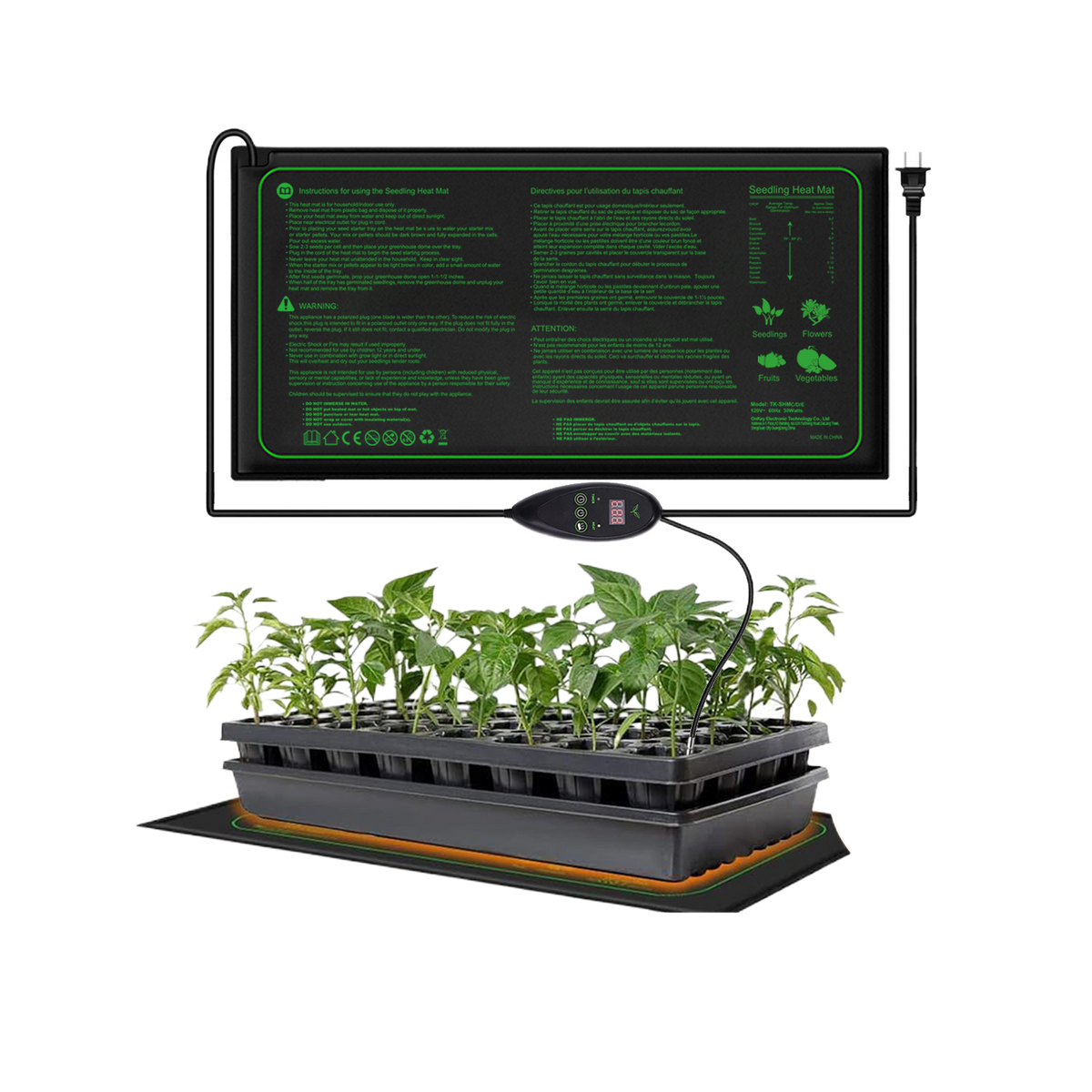 Adjustable Waterproof Heating Pad for Plants and Reptiles