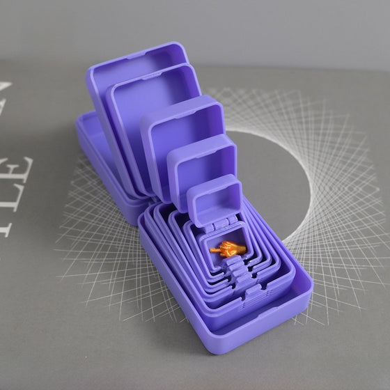 3D Printed Multi-Color Nesting Doll Surprise Box with Hand Figurine
