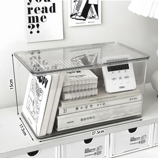 Acrylic Desktop Storage Box with Flip Lid product image 6