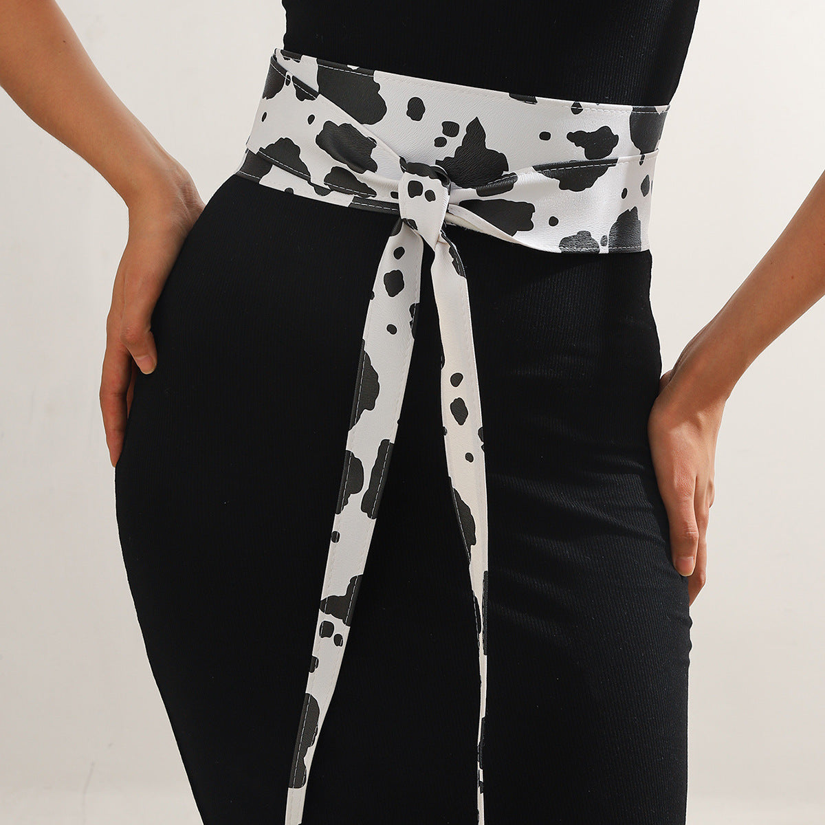 Satin Bow Tie Belt for Women