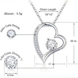 Heart Shape Zirconia Necklace